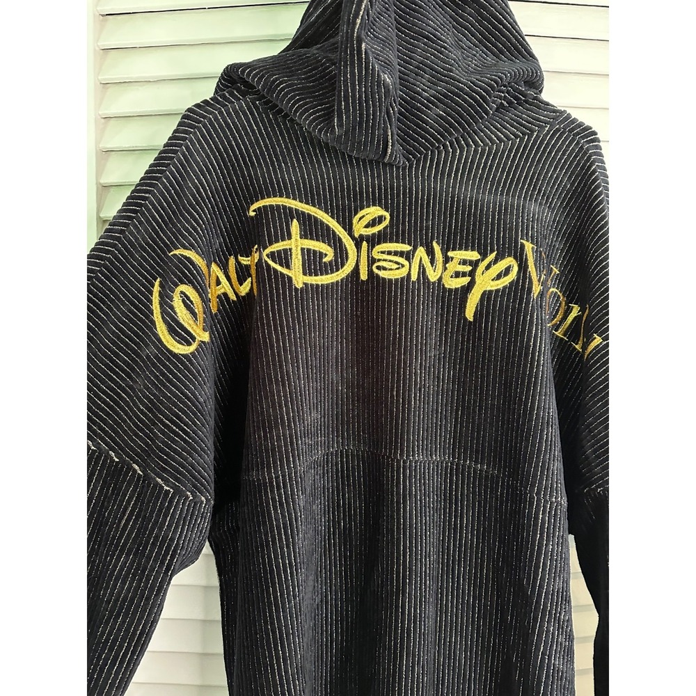 Spirit Jersey XL Walt Disney World Black & Gold 50th Anniversary Velour Hoodie - Picture 7 of 8
